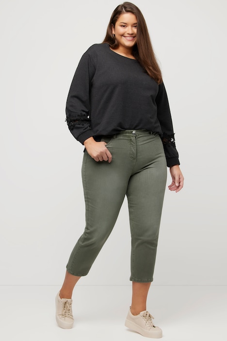 Mom-Colorjeans, 7/8-Länge, 5-Pocket-Schnitt