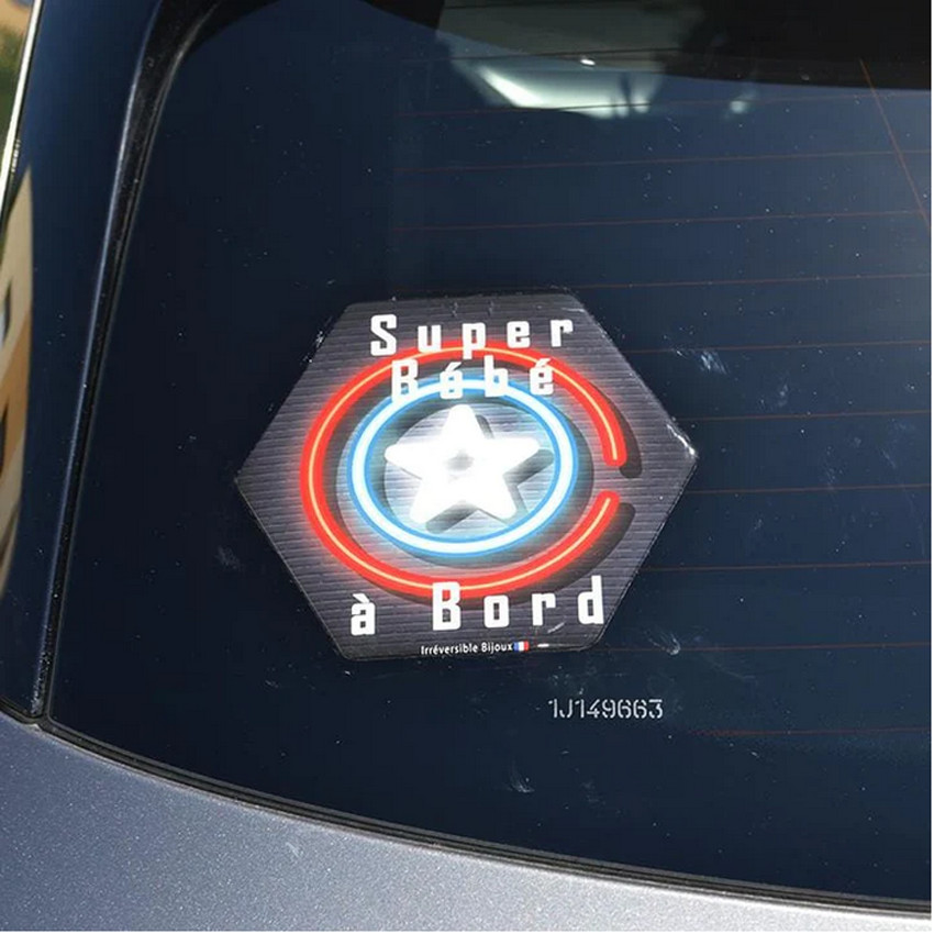 Adhésif bébé à bord - Captain America