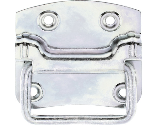 Zware kistgreep, 80 x 70 x 11 mm, verzinkt, diklaag gepassiveerd