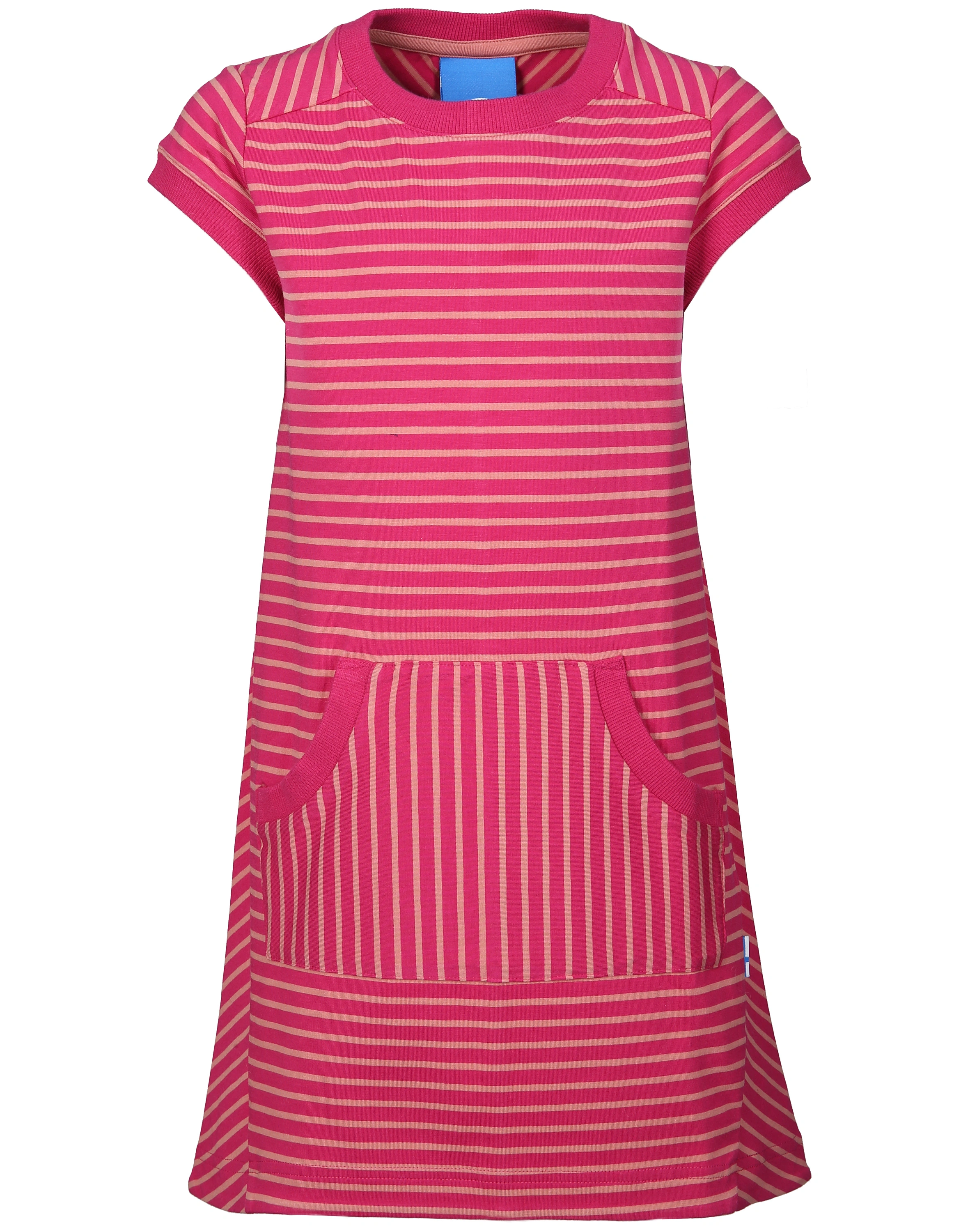 Kurzarmkleid KEIDAS gestreift in raspberry