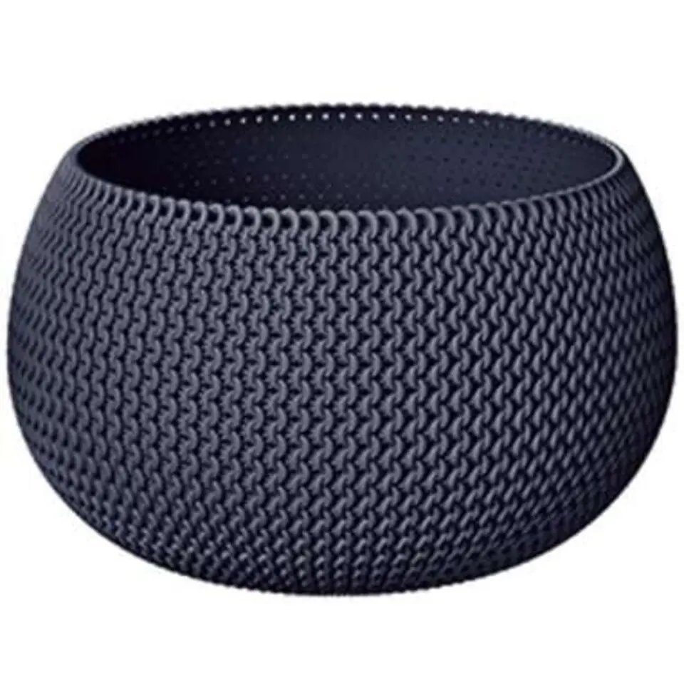 Prosperplast Bloempot Splofy - antraciet - 2300 ml - 18 cm