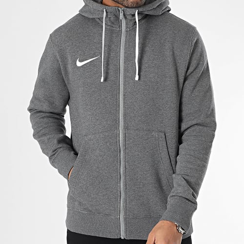 Sweat Zippé Capuche CW6887 Gris Chiné
