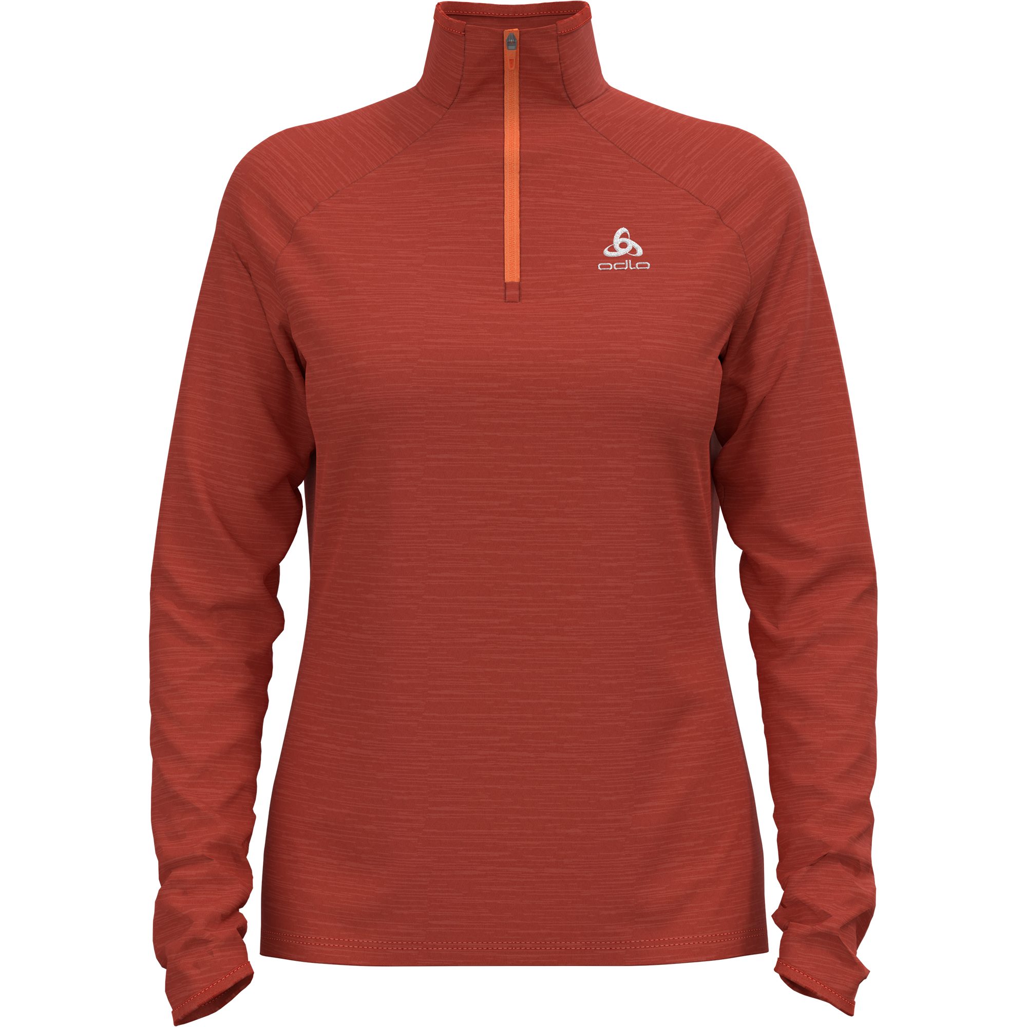 Odlo Essential Thermal Midlayer 1/2 Zip Damen cinnabar melange