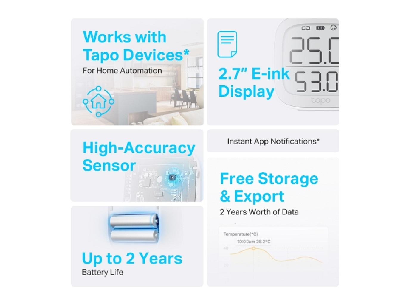 SENSOR TEMPERATURA TP-LINK TAPO T315 SMARTHOME