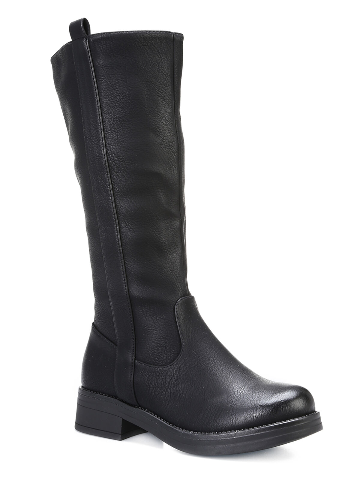 Bottes à bout rond- Noir