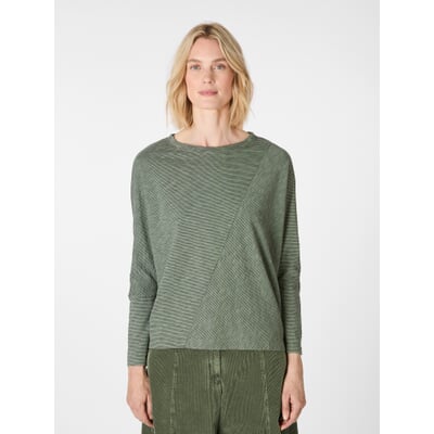 Damen-Langarmshirt, Oliv