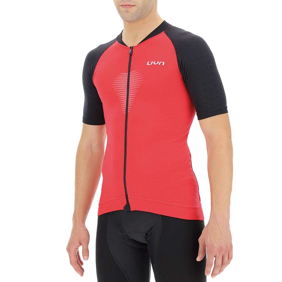 UYN Granfondo Fietsshirt Korte Mouwen Rood/Zwart Heren