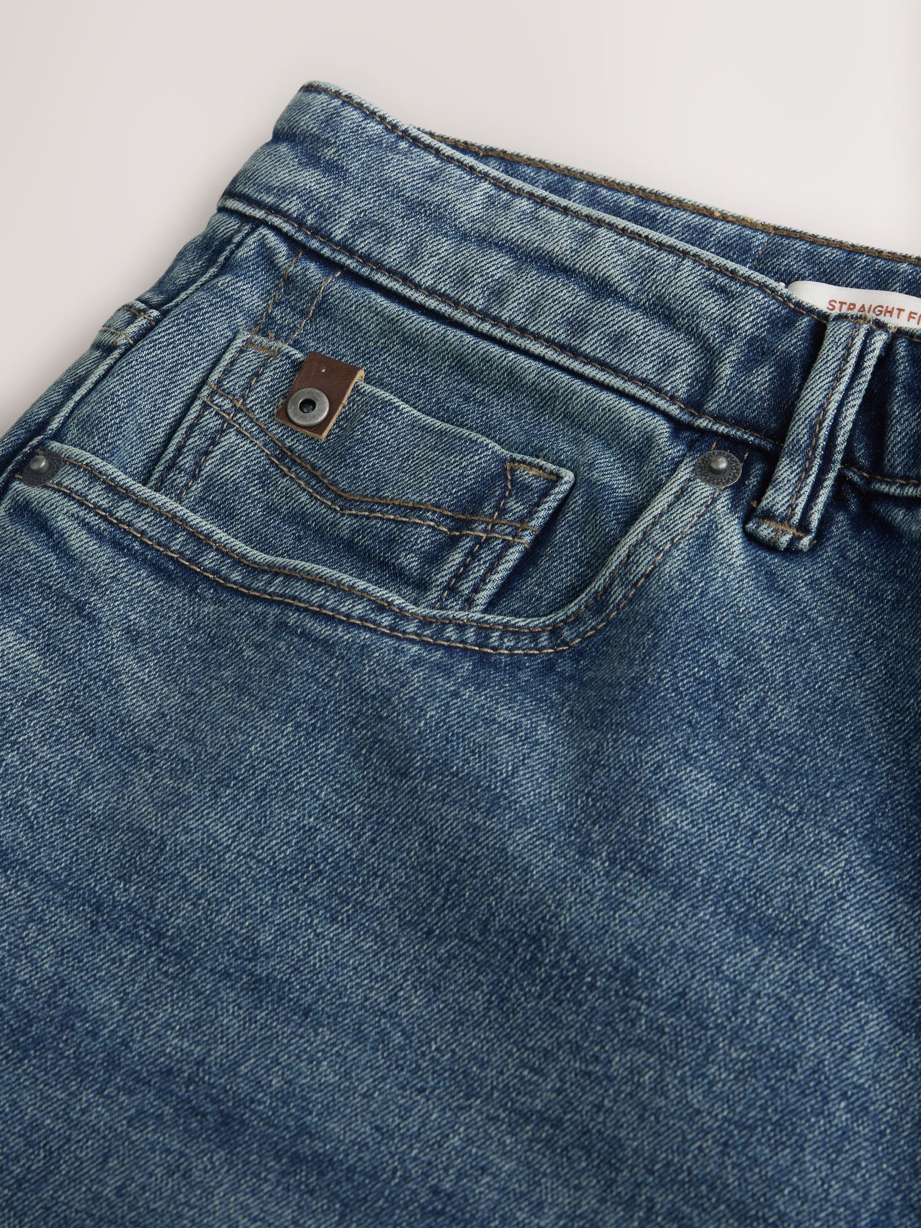 Blauw - Signature Brushed Cosy Denim Jeans With Wool