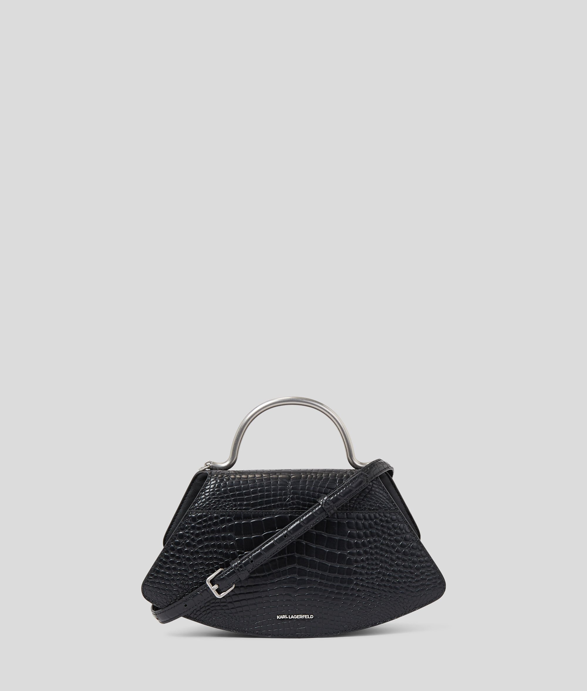 PETIT SAC BANDOULIÈRE EFFET CROCO À MOTIF ÉVENTAIL K/ARCHIVE