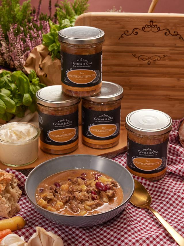 Bio Sauerkrauteintopf mit Rind, 4er-Set