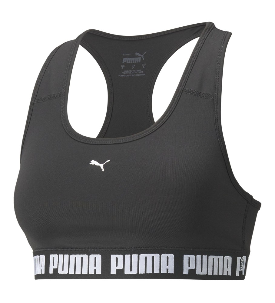 Sutiã Puma Mid Impact Strong, Preto