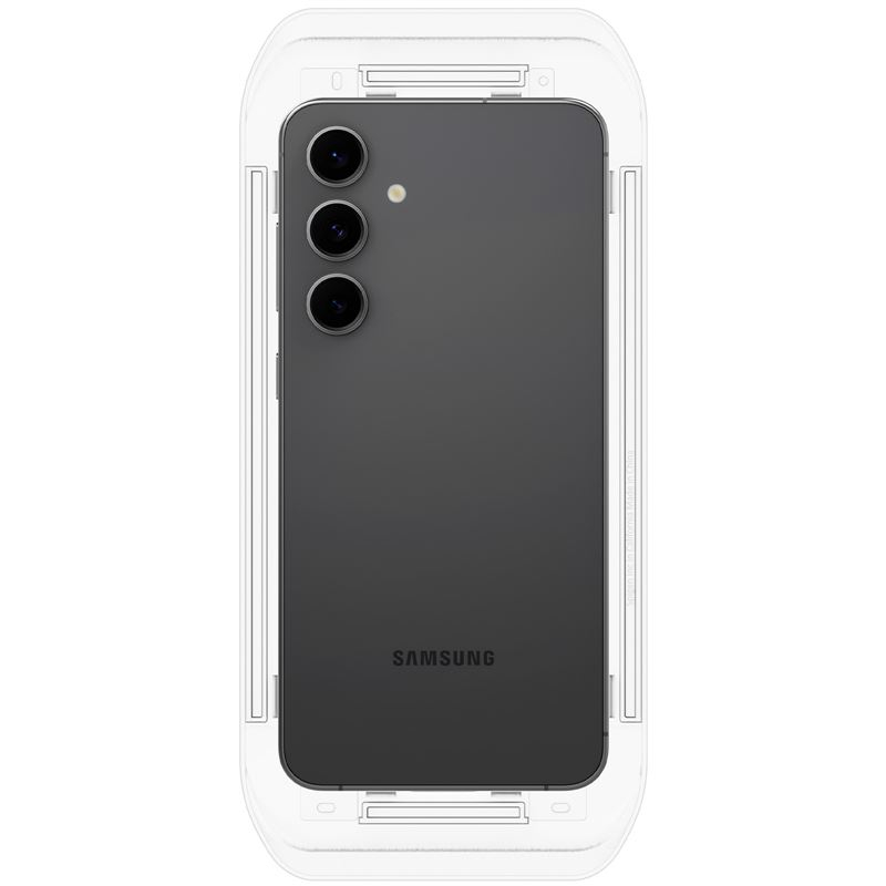 (2er Set) Samsung Galaxy A56 / S24 FE Glass Tr EZ Fit HD Panzer Glas Case Friendly   Montagerahmen (AGL08729)