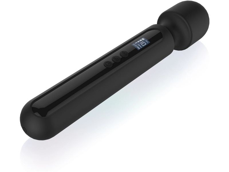 BLACQ Vibrator Digital Super Wand Schwarz Kraftvolles XL-Sextoy für die Frau