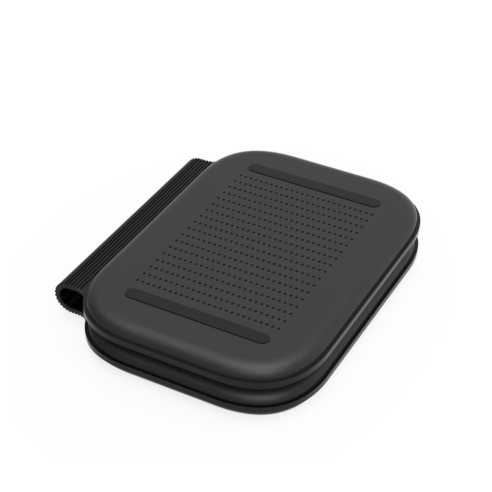 (15W) 3in1 MagSafe Ladegerät Qi Wireless Charger Faltbarer Ladeständer für Apple Watch / Smartphone / AirPods - Schwarz