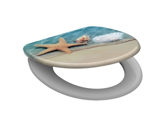 SCHUTTE - Schütte siège de toilette avec fermeture en douceur beach