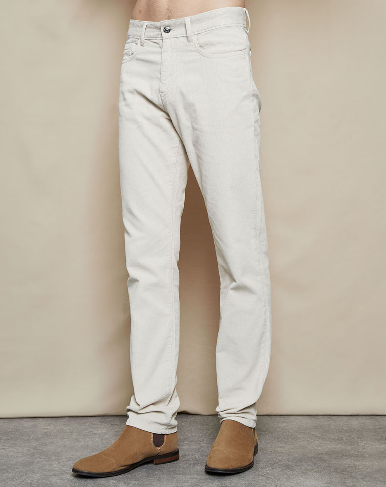 Hartford Pantalon en velours côtelé Tim sable