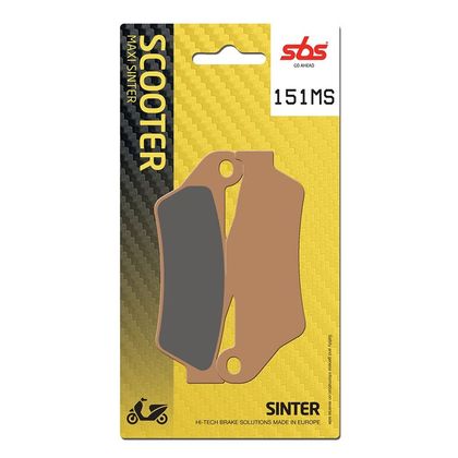 Plaquettes de freins SBS 151MS Sinter Métal Fritté avant/arrière