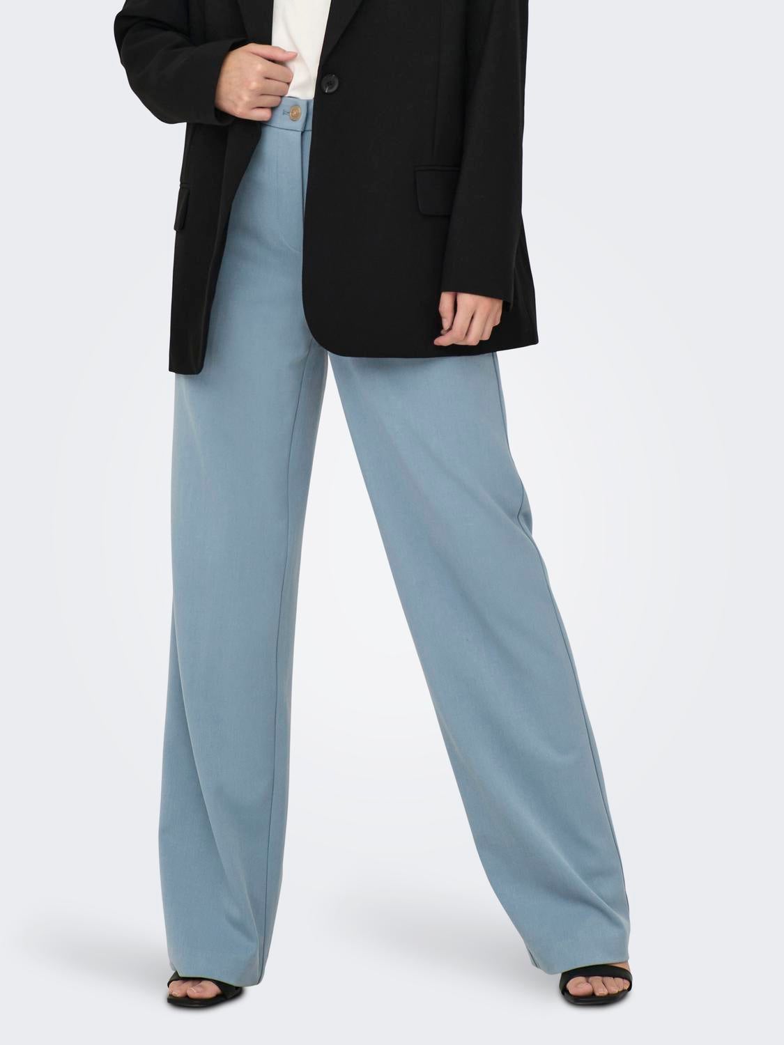 ONLJOSHA Hohe Taille Gerade geschnitten, verjüngt Klassische Hose Windward Blue