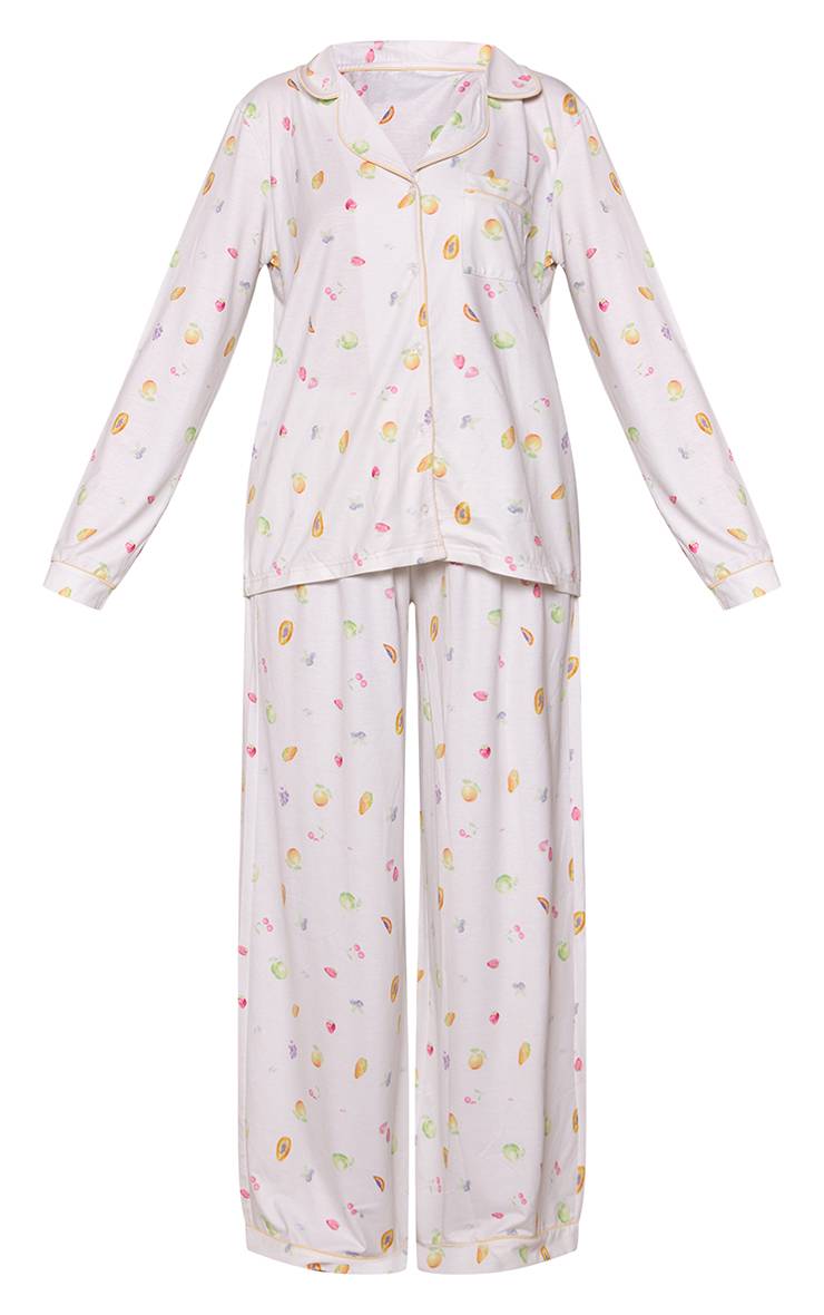 Butter Yellow Ensemble Pyjama Haut Manches Longues Et Pantalon En Jersey Doux Avec Passepoil
