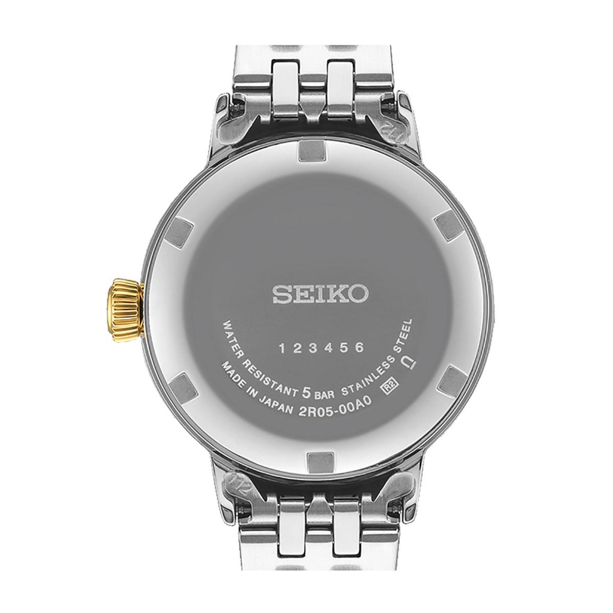 Montre Seiko Présage automatique bicolore diamants