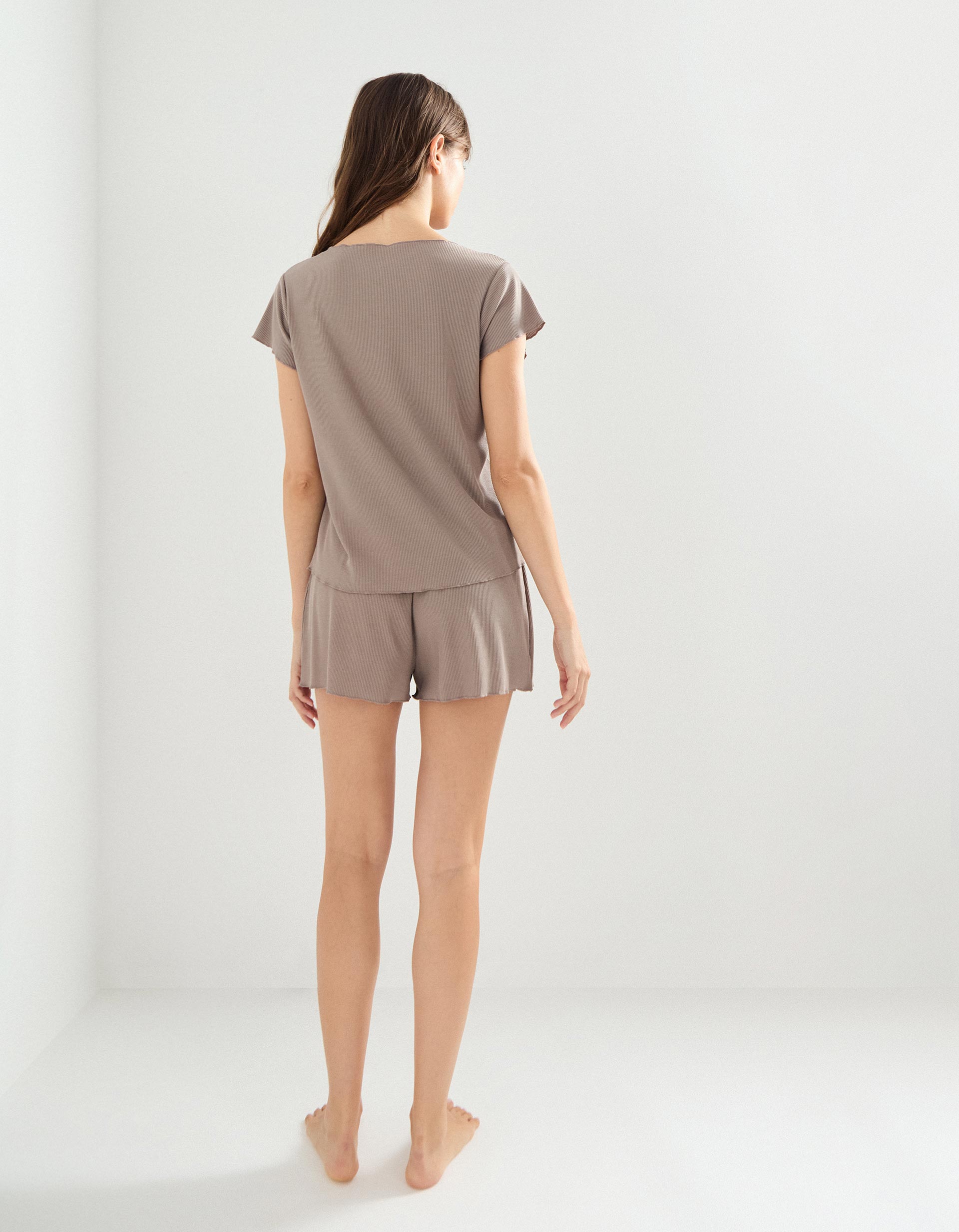 Pijama Jersey, Mulher, Cinzento
