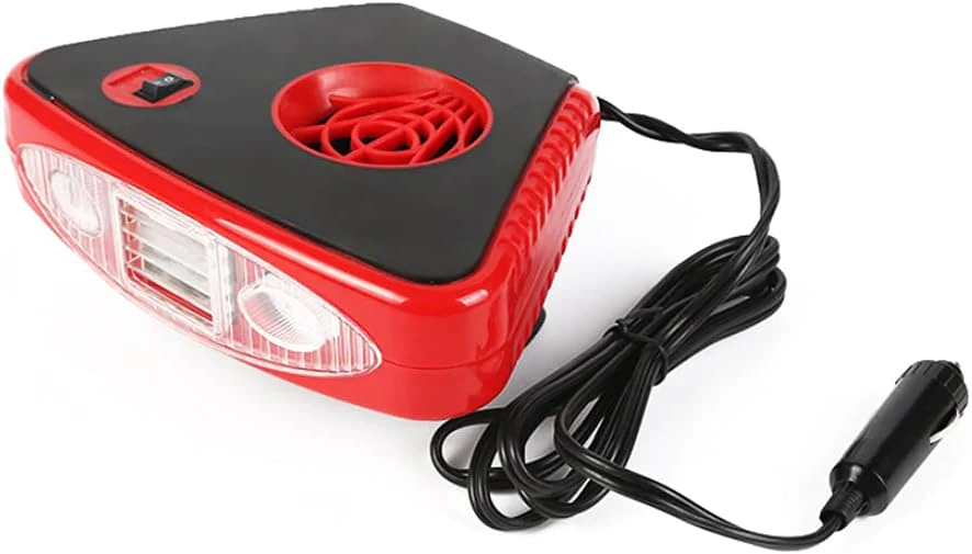 Chauffage de Voiture 12V 150W rouge noir Vendos85