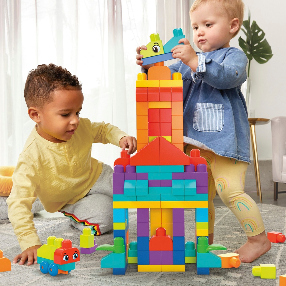 Mega Bloks First Builders 150-teiliges größeres Baukasten-Spielset