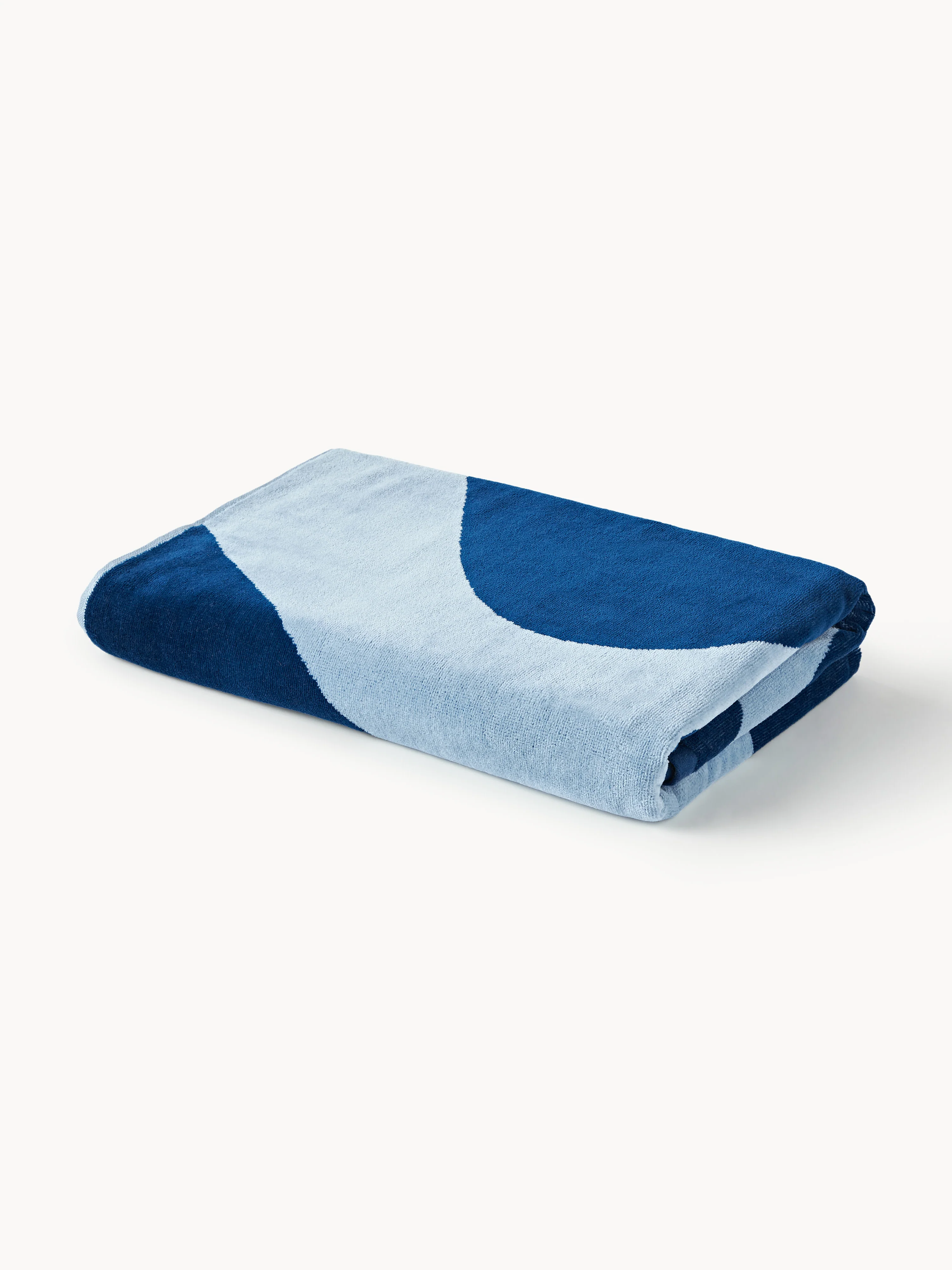 Velours badlaken Pia met golvend patroon