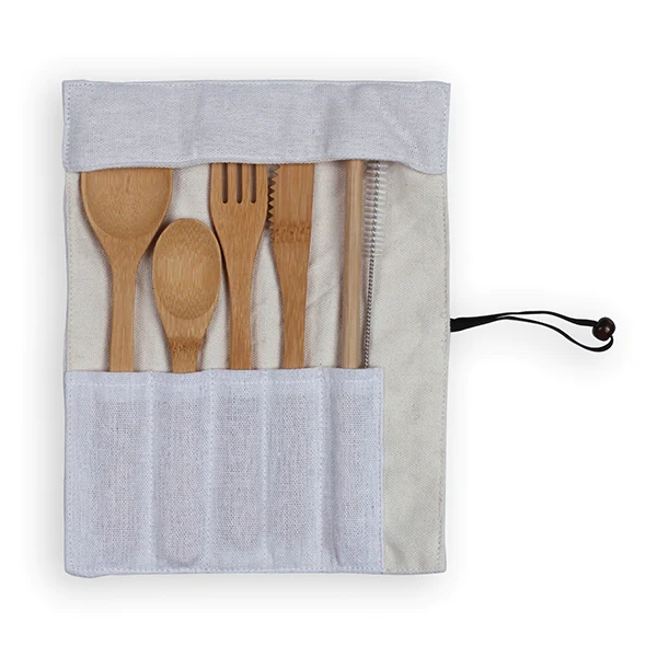 Set de couverts en bambou Livoo