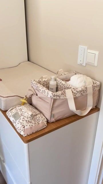 Oppbevaringskurv med håndtak, 32x23cm – Økologisk | Diaper Caddy