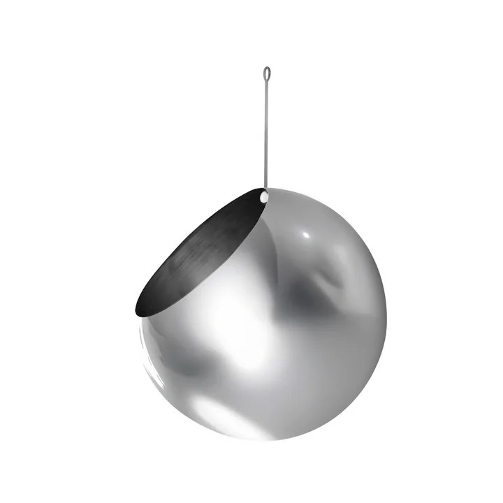 AYTM - Globe Hängeblumentopf Ø 17 cm, silber