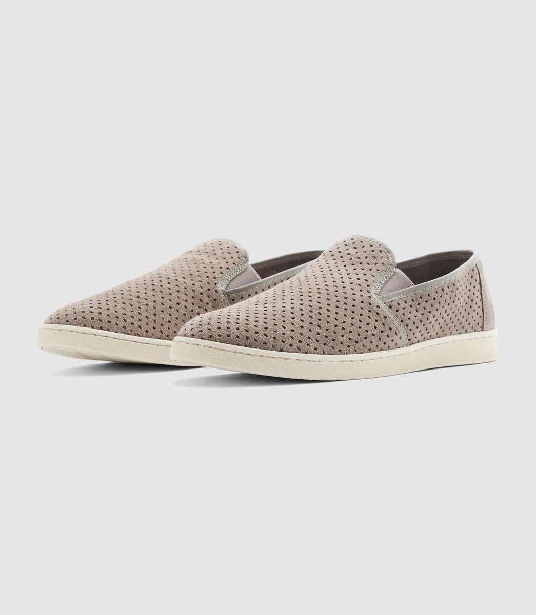 Mocassin fantaisie taupe 