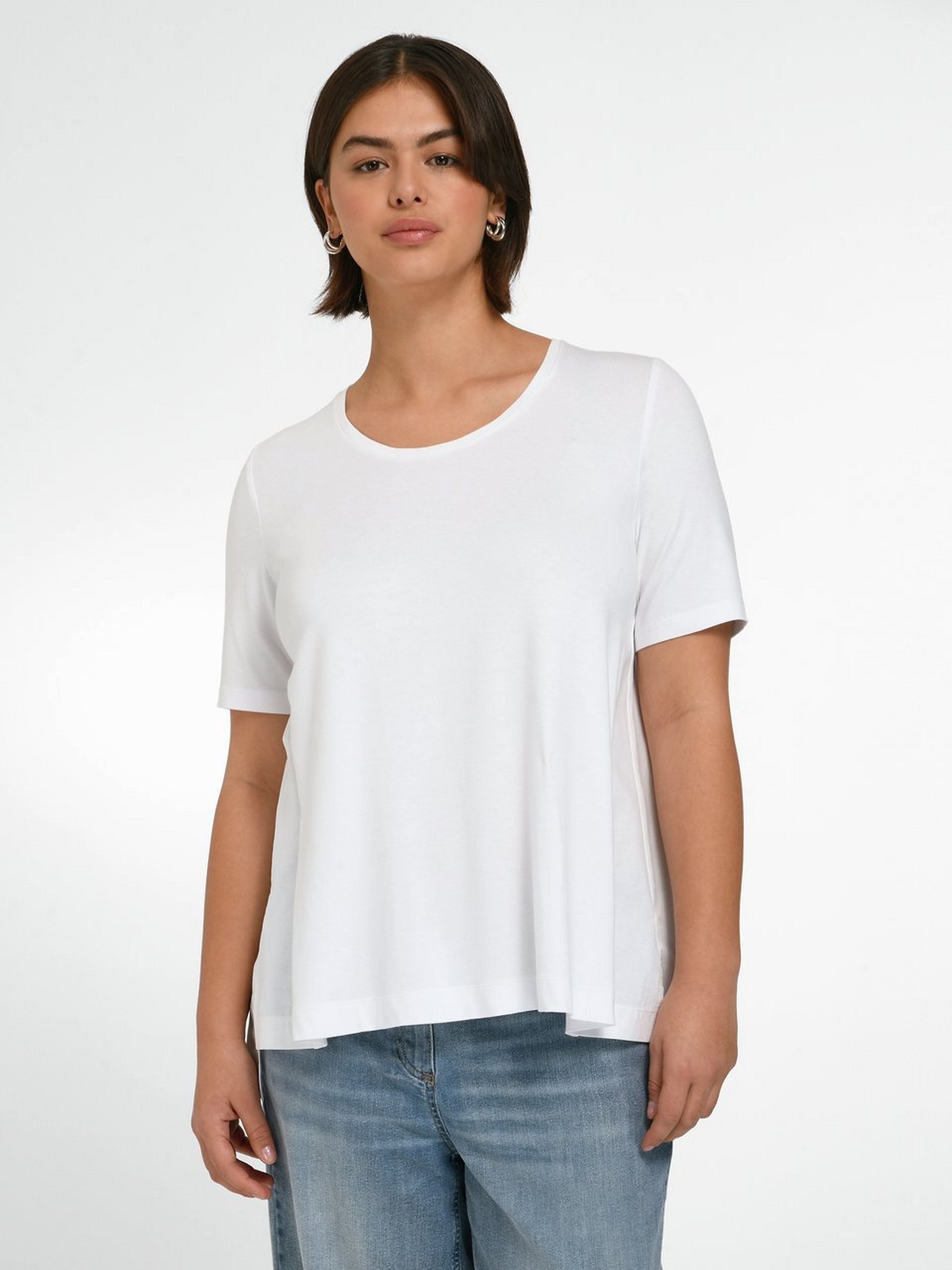 Rundhals-Shirt mit 1/2-Arm
