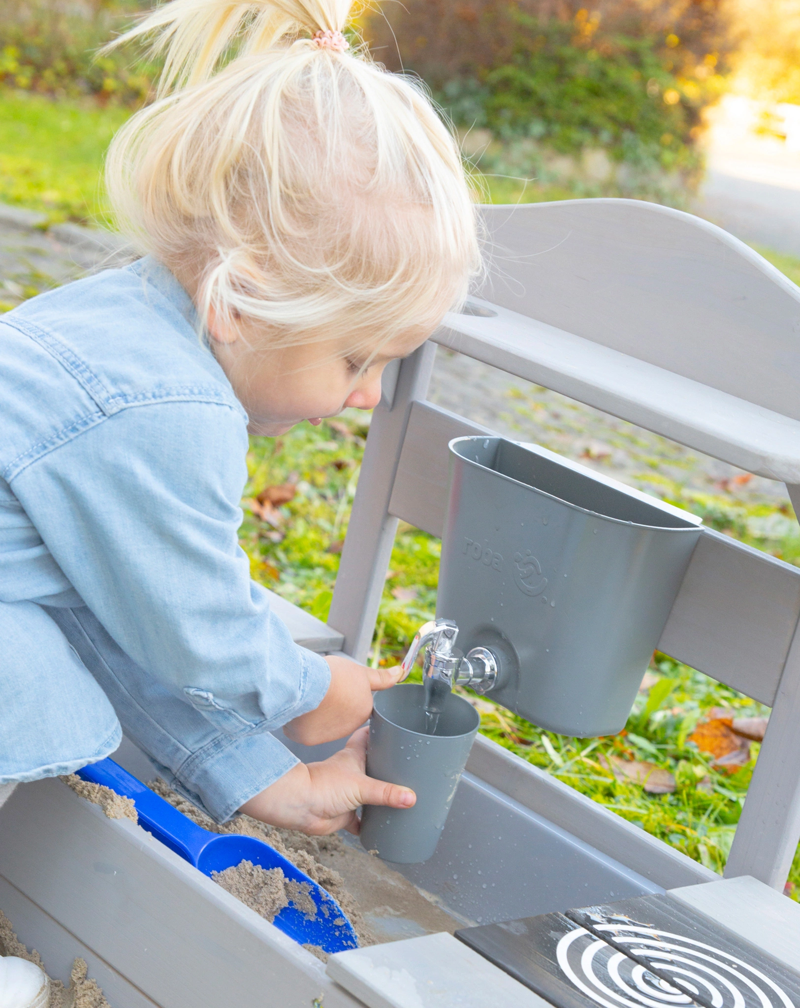Kinder Matschküche zum Hängen I (Farbe: grau)