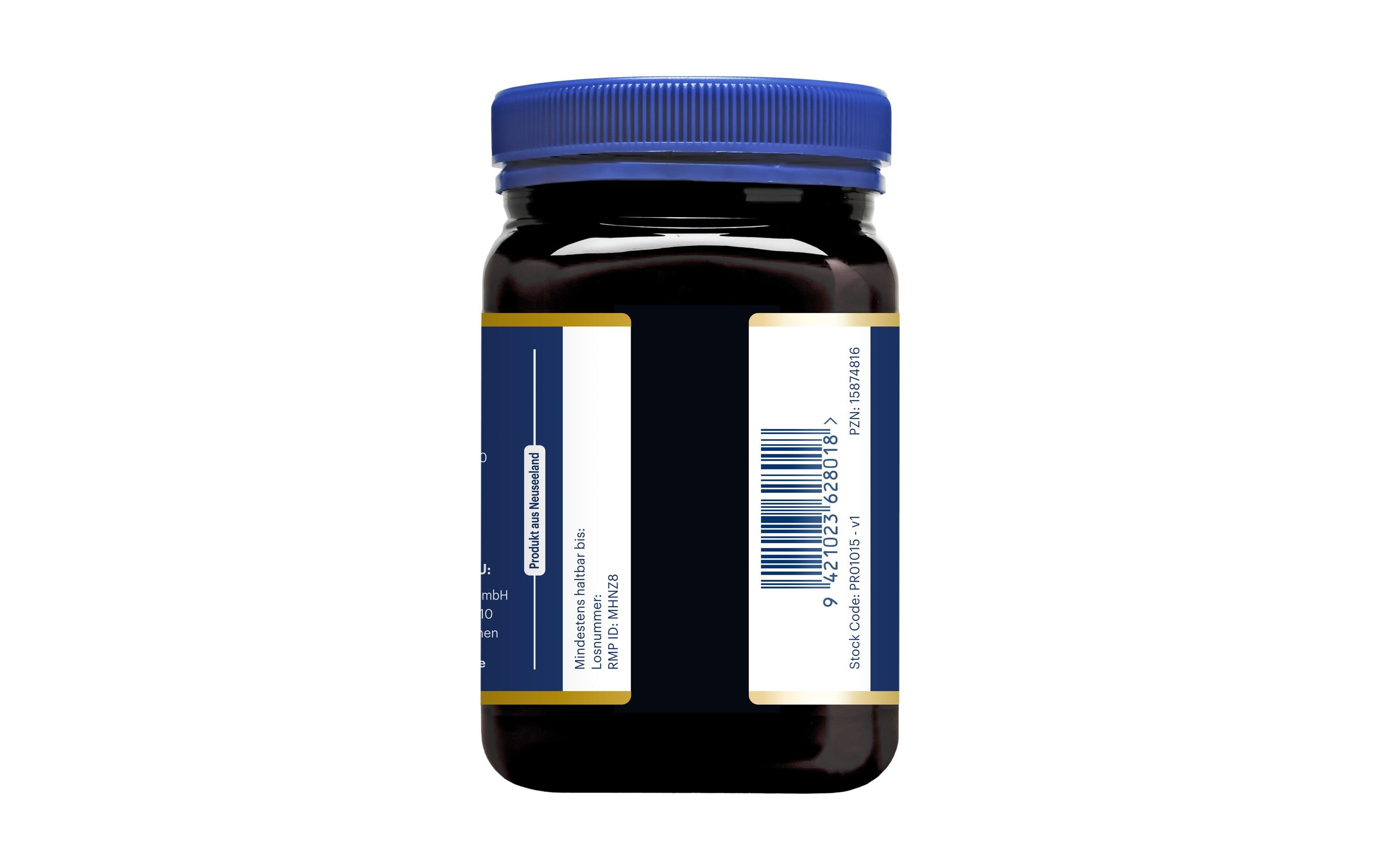 MGO 100+ Manuka-Honig 500 gZertifizierter Honig