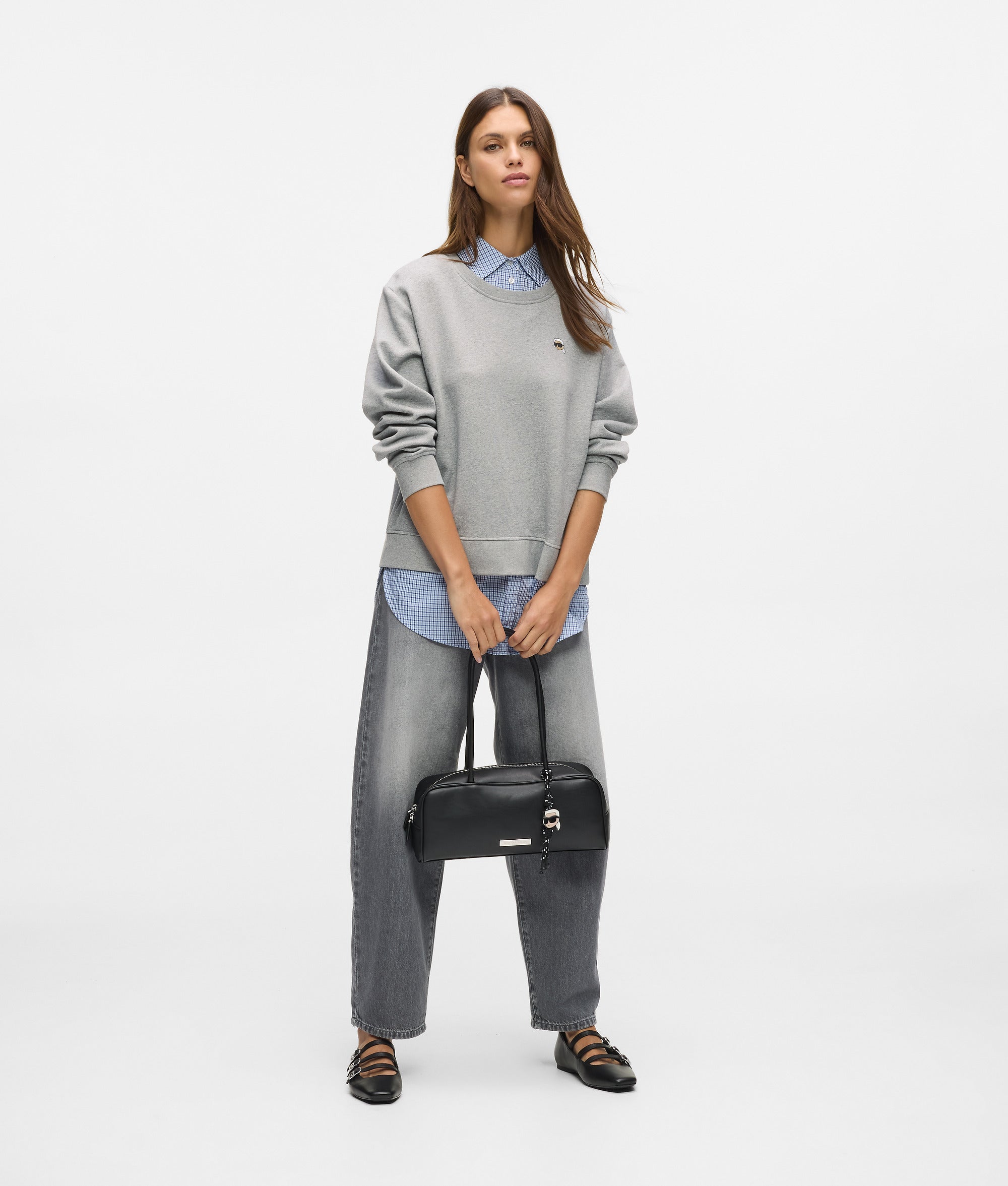 Ikon sweatshirt in laagjeslook