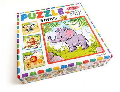 Tactic Pussel Mitt Første Puslespill Safari, 4 x 6 brikker
