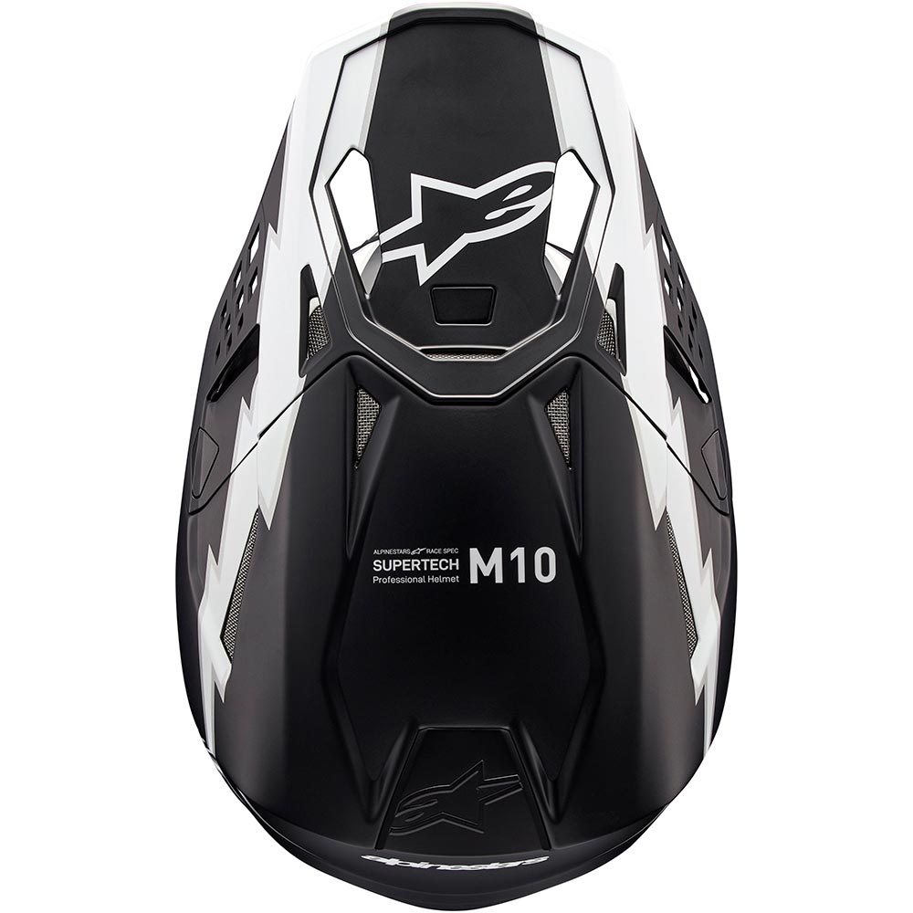 Alpinestars - Casque Supertech S-M10 Ampress Noir Mat / Blanc Mat
