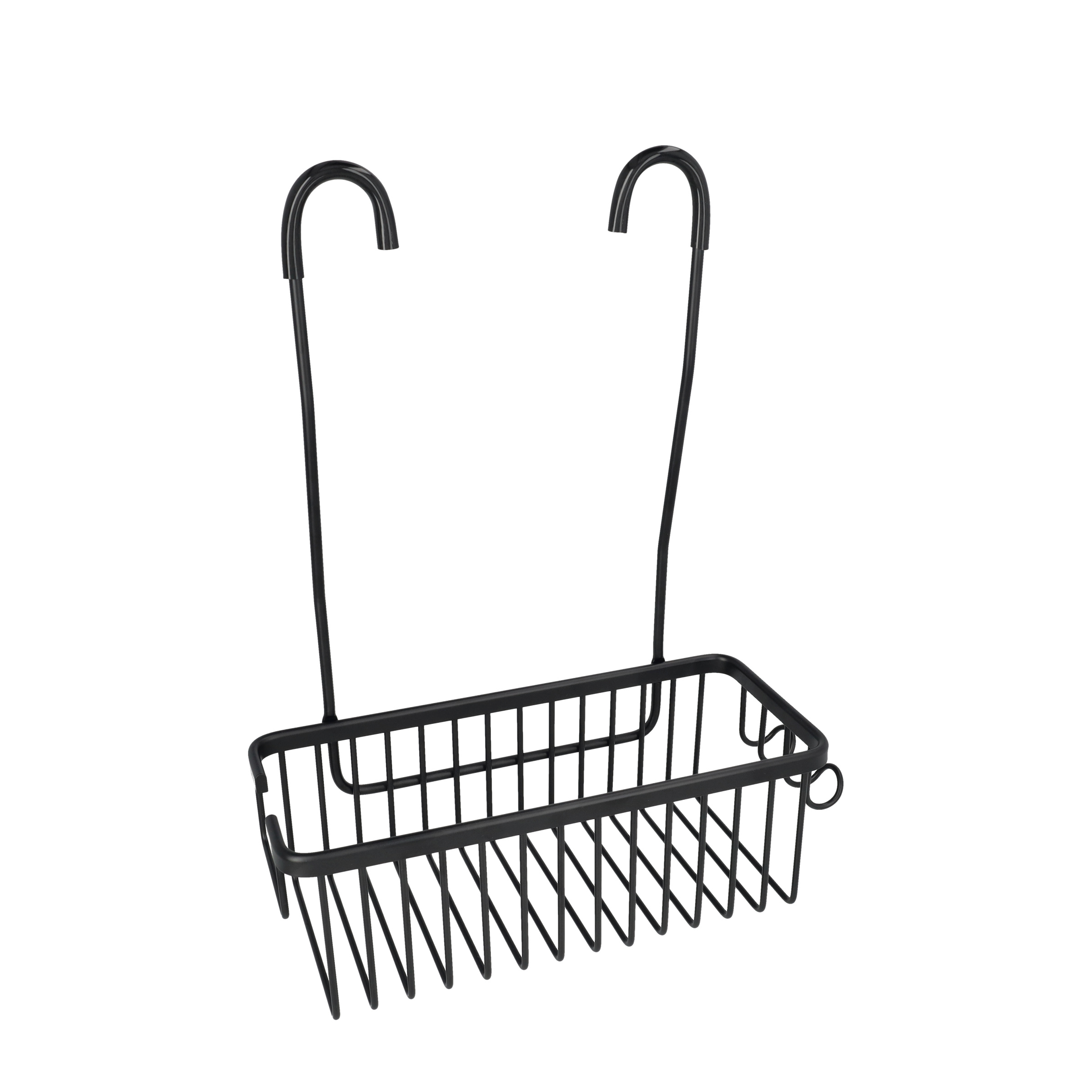 (31x38cm) Aluminium Hänge Duschregal Badezimmer Dusch Ablage Korb Halterung zum Einhängen - Schwarz