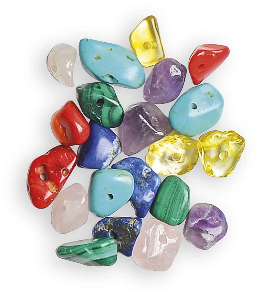 16 BIJOUX EN PIERRES PORTE-BONHEUR  A CREER