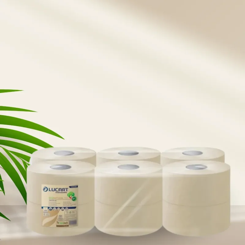 LUCART - Papier toilette EcoNatural - Mini jumbo - x12