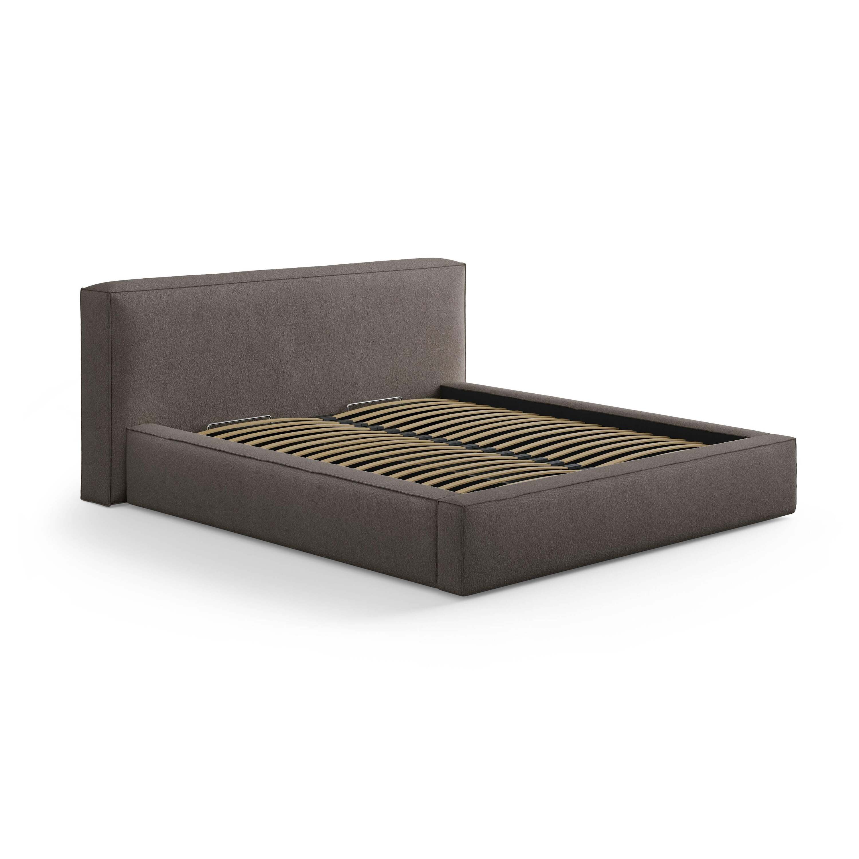 Micadoni Bedframe met opbergvak Simon 180x200 bouclé