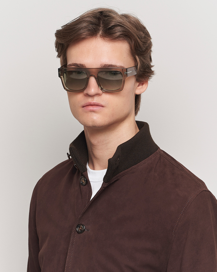 Tom Ford Fausto FT0711 Sunglasses Brown/Green