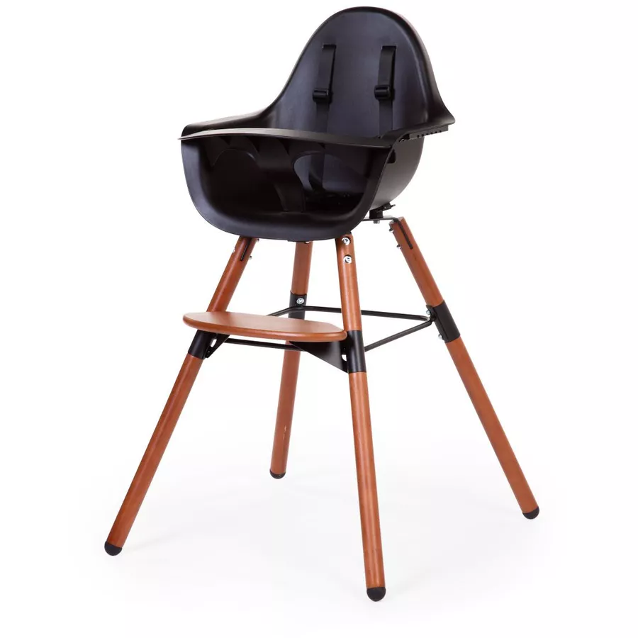 CHILDHOME Evolu 2 nussbaum  schwarz 2 in 1 + Ring