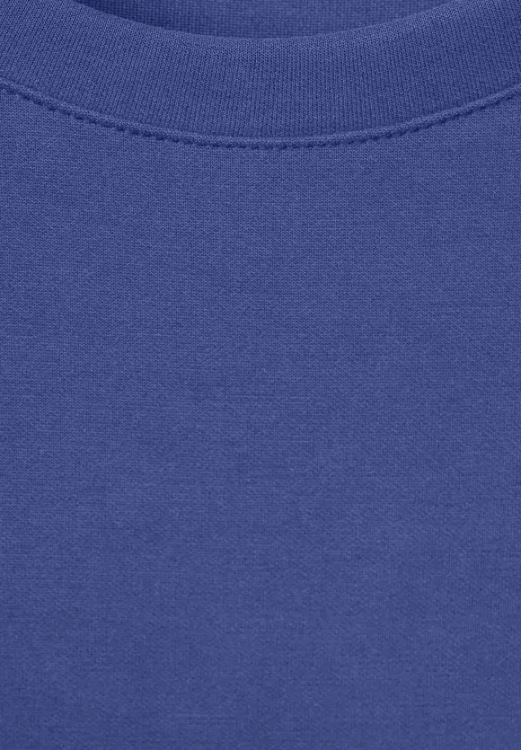 Seiden Look T-Shirt - intense royal blue