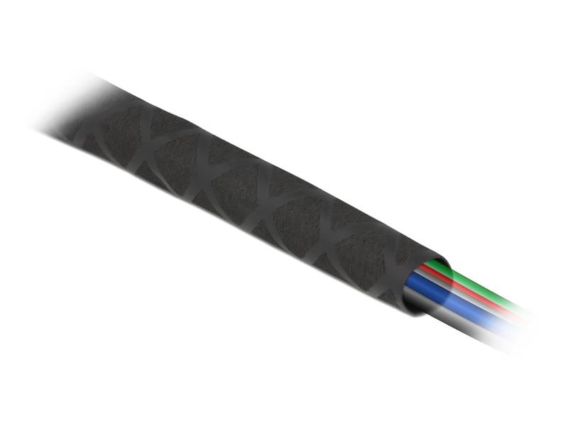 Delock Schrumpfschlauch X-Muster rutschfest 1 m x 15 mm Sch Schrumpfschlauch X-Muster rutschfest 1 m x 15 mm schwarz