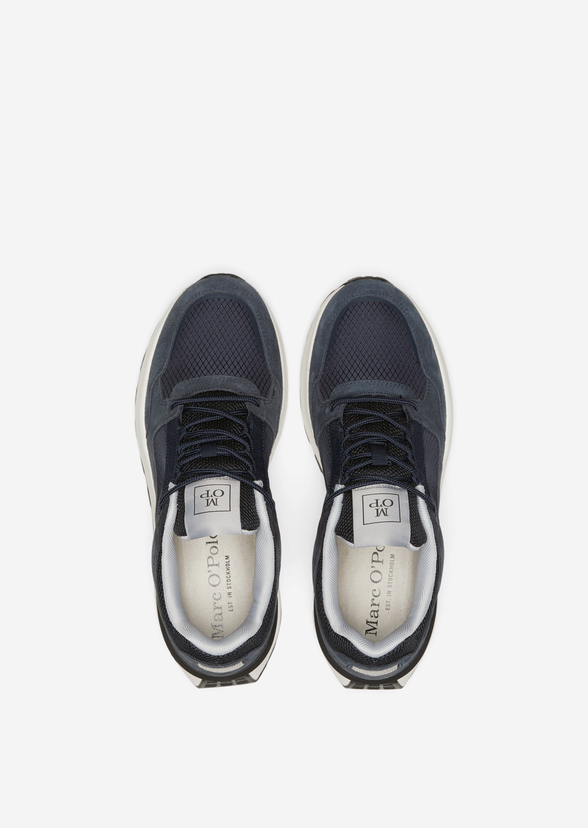 Sneaker aus Leder-Polyester-Mix