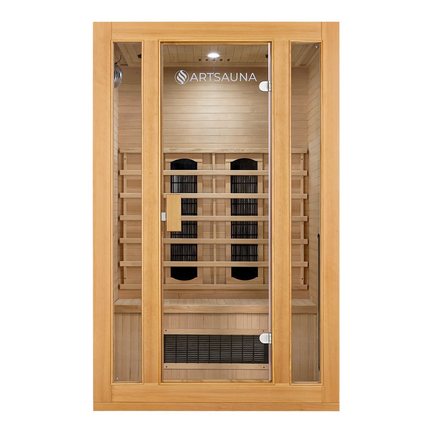 Infrarotkabine Nyborg S120K – Infrarotsauna 2 Personen –LED-Farblicht, 5 Keramik- 1 Flächenstrahler