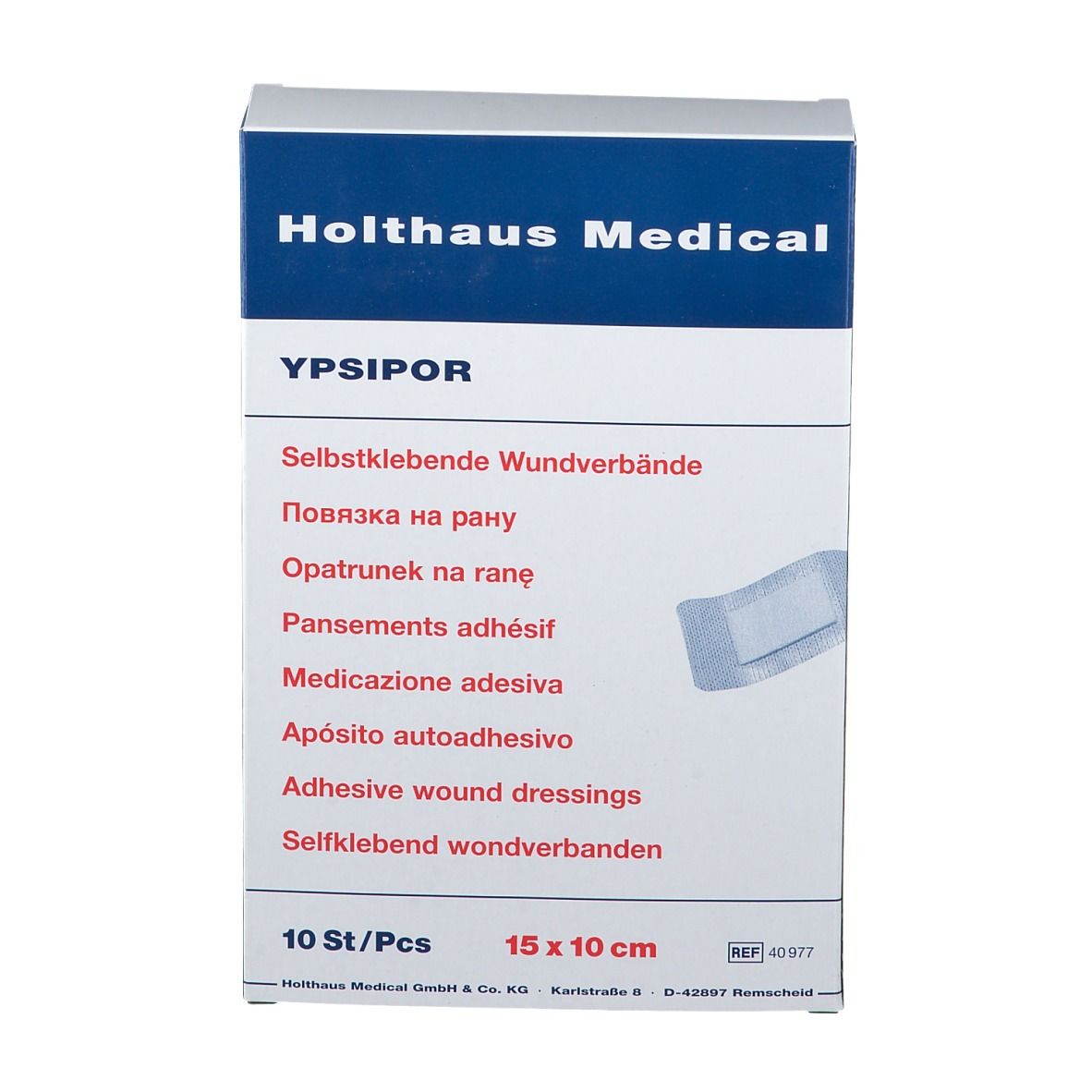 YPSIPOR Wundverband 10 cm x 15 cm