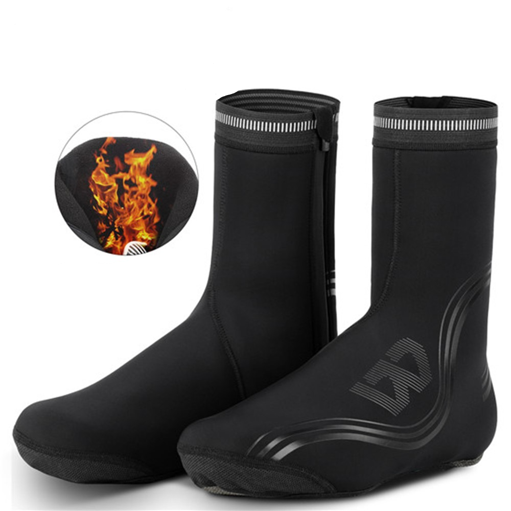 (Gr. M) Thermo Neopren Velo / Motorrad Schuhüberzieher - Schwarz